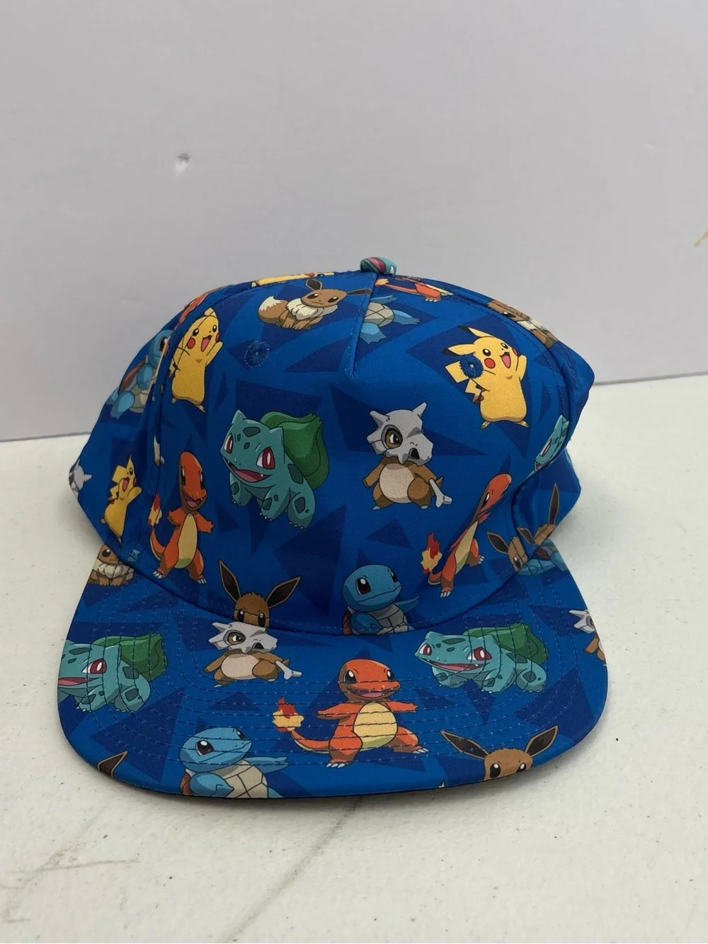 Pokémon Snapback Cap Pikachu Bulbasaur Charmander Squirtle Eevee Cubone 2024